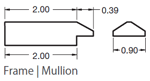 3 Pass - A501 mullion profile